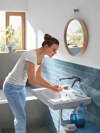 HANSGROHE Смеситель для раковины, однорычажный со стены Novus (71127000) фото 3 Aquada.com.ua HANSGROHE Смеситель для раковины, однорычажный со стены Novus (71127000) фото 3 Aquada.com.ua