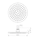 Верхний душ Imprese (цвет - хром) Ø 200 мм (S200B) фото 2 Aquada.com.ua