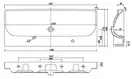 KOLO TRAFFIC умывальник мебельный 120*48см, с двумя отверстиями, с переливом (пол.) (L91520000) фото 2 Aquada.com.ua