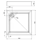 KOLO FIRST поддон 90*90см, квадратный, с интегрированной панелью и ножками (XBK1690000) фото 2 Aquada.com.ua