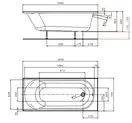 Kolo OPAL PLUS Ванна прямоугольная 160х70 см, белая (XWP136000N)