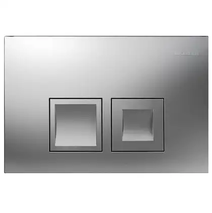GEBERIT DELTA 50 смывная клавиша, пластик, хром матовый (115.135.46.1) фото 1 Aquada.com.ua