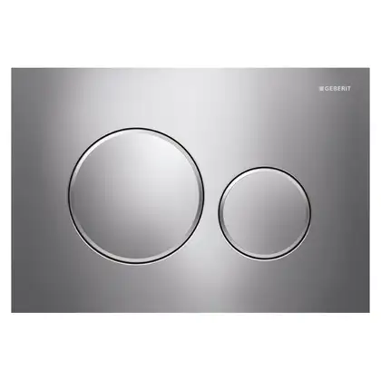GEBERIT SIGMA 20 cмывная клавиша, двойной смыв, хром глянцевый/хром матовый /хром глянцевый (115.882.KH.1) фото 1 Aquada.com.ua