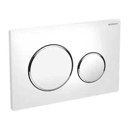 GEBERIT SIGMA 20 cмывная клавиша, двойной смыв, белый/хром глянцевый/белый (115.882.KJ.1) фото 3 Aquada.com.ua
