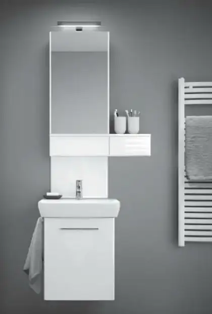 KOLO NOVA PRO шкафчик с зеркалом 80cm, левый, белый глянец (88432000) фото 3 Aquada.com.ua KOLO NOVA PRO шкафчик с зеркалом 80cm, левый, белый глянец (88432000) фото 3 Aquada.com.ua