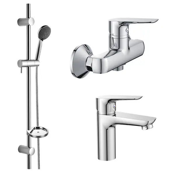 IMPRESE Набор смесителей (3 в 1) kit21082, душ фото 1 Aquada.com.ua IMPRESE Набор смесителей (3 в 1) kit21082, душ фото 1 Aquada.com.ua