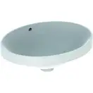 GEBERIT VARIFORM умывальник встраиваемый, овальной формы, 50*40см, с переливом, глазурованный снизу (500.709.01.2) фото 1 Aquada.com.ua