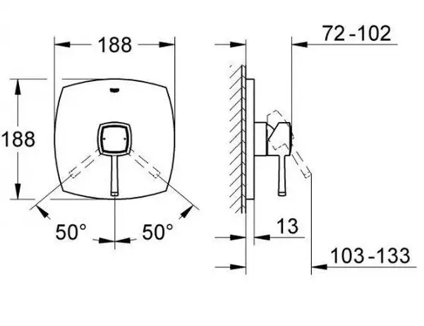 Grohe Смеситель однорычажный для душа Grandera (19932IG0) (19932IG0) фото 2 Aquada.com.ua Grohe Смеситель однорычажный для душа Grandera (19932IG0) (19932IG0) фото 2 Aquada.com.ua