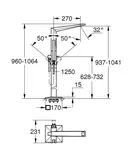 Смеситель напольный для ванны Grohe Allure Brilliant (23119001) фото 2 Aquada.com.ua