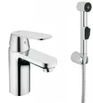 Grohe Eurosmart Cosmopolitan Смеситель однорычажный для раковины S-Size с гигиеническим душем (23125000) фото 1 Aquada.com.ua
