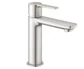 Змішувач для умивальника Grohe Lineare S-Size з донним клапаном, нержавіюча сталь (23106DC1)