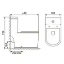 VOLLE PUERTA RIM компакт 69*38*79см, гор. выпуск, нижний подвод, бачок 3/6л, сиденье твердое slow-closing (13-16-075) фото 2 Aquada.com.ua