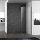 VOLLE Стенка Walk-In 100*190см, каленое прозрачное стекло 8мм (18-08-100) фото 4 Aquada.com.ua