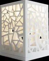 Volle Светильник декоративный ажурный 150*150*220мм каменный Solid surface (18-40-138)