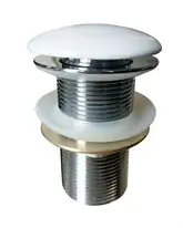 Volle Донный клапан click-clack цвет белый, латунь, 1 1/4" (90-00-037white)