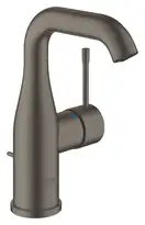 Смеситель для раковины Grohe Essence M-Size (цвет - тёмный графит, матовый), с донным клапаном (23462AL1) фото 1 Aquada.com.ua