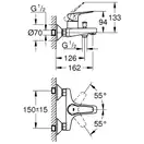 Смеситель для ванны Grohe BauFlow (цвет - хром) (23601000) фото 2 Aquada.com.ua
