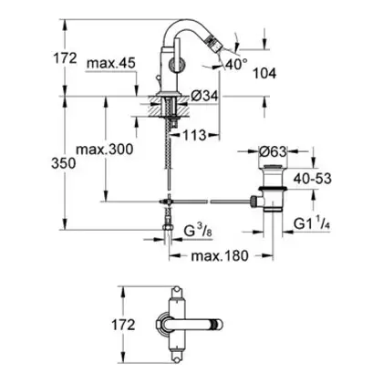 Grohe Atrio Смеситель для биде на одно отверстие, M-Size (24026000) фото 2 Aquada.com.ua Grohe Atrio Смеситель для биде на одно отверстие, M-Size (24026000) фото 2 Aquada.com.ua