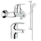 GROHE Набор Смесителей для ванной комнаты 3 в 1 Grohe Euroeco (123226S) (123226S) фото 3 Aquada.com.ua