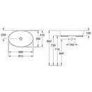 Раковина накладная на столешницу Villeroy & Boch Artis 610 х 410 мм (41986101) фото 2 Aquada.com.ua