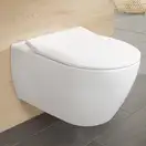 VILLEROY & BOCH ARCHITECTURA унитаз подвесной 35*48см, с вертикальным смывом DirectFlush, с сидением для унитаза, Quick Release, Soft Closing (4687HR01) фото 3 Aquada.com.ua