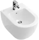 VILLEROY & BOCH SUBWAY биде подвесн. 37*56см, для 1-позиц. смесителя, отверст. выбито, с перелив., Star White CeramicPlus (740000R2) фото 1 Aquada.com.ua