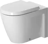Duravit STARCK 2 унитаз напольный 37*57см пристенный вариант, с вертик смывом (2128090000)