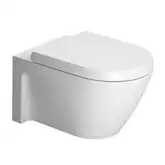 Duravit STARCK 2 унитаз подвесной с вертикальным смывом, вкл. крепление Durafix, 370*540, белый (2534090000)