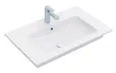 Villeroy & Boch VERITY LINE умывальник 80*50см, цетр.отвестие под смес.выбито, с переливом, цвет белый альпин (4A128L01)