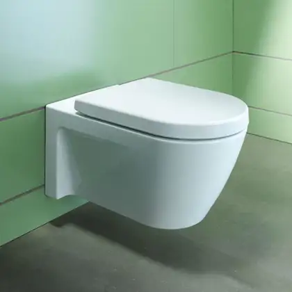 DURAVIT STARCK 2 унитаз подвесной с вертикальным смывом, вкл. крепление Durafix, 370*540, белый (2534090000) фото 3 Aquada.com.ua