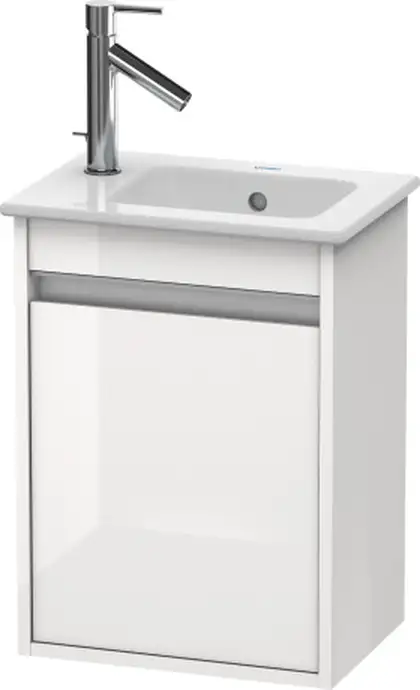 DURAVIT KETHO тумба 400*285мм, подвесная, для раковины 072343, петли справа, белый глянец (22) (KT6417R2222) фото 1 Aquada.com.ua