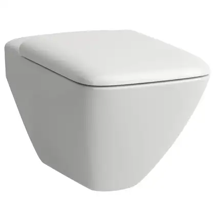 LAUFEN Комплект: PALACE Rimless унитаз подвесной 38*36*56см + сиденье с крышкой, с системой плавного опускания, с антибактериальным покрытием (H8207060000001+H8917013000001) фото 1 Aquada.com.ua