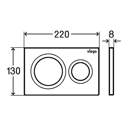 VIEGA PREVISTA панель смыва для унитазов Visign for Style 20, альпийский белый (773793) фото 2 Aquada.com.ua VIEGA PREVISTA панель смыва для унитазов Visign for Style 20, альпийский белый (773793) фото 2 Aquada.com.ua