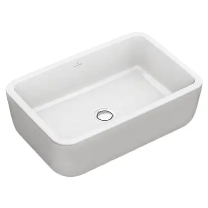 VILLEROY & BOCH ARCHITECTURA умывальник 60*40см прямоугольный накладной с переливом, цвет белый Alpin (41276001) фото 3 Aquada.com.ua