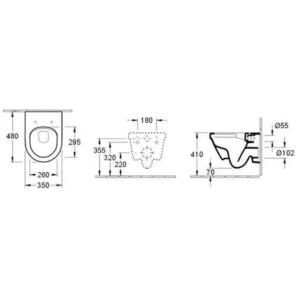 VILLEROY & BOCH ARCHITECTURA унитаз подвесной 35*48см, с вертикальным смывом DirectFlush, с сидением для унитаза, Quick Release, Soft Closing (4687HR01) фото 2 Aquada.com.ua VILLEROY & BOCH ARCHITECTURA унитаз подвесной 35*48см, с вертикальным смывом DirectFlush, с сидением для унитаза, Quick Release, Soft Closing (4687HR01) фото 2 Aquada.com.ua