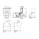 VILLEROY & BOCH O.NOVO унитаз-компакт напольный без крышки (5661R001) фото 2 Aquada.com.ua