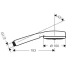 Лейка для ручного душа Hansgrohe Crometta 26825400 фото 2 Aquada.com.ua