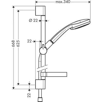 GROHE Hansgrohe Душевой набор, 0,65 м Cromа 100 Vario (27772000) фото 4 Aquada.com.ua GROHE Hansgrohe Душевой набор, 0,65 м Cromа 100 Vario (27772000) фото 4 Aquada.com.ua