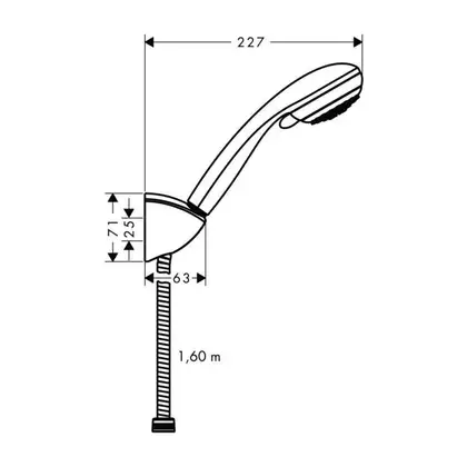 Душевой гарнитур Hansgrohe Crometta 85 27559000 фото 2 Aquada.com.ua
