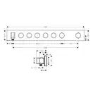 Термостат для скрытого монтажа Axor ShowerSolutions 670/90 на 5 потребителей (цвет - хром) (18358000) фото 5 Aquada.com.ua