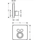 Термостат ShowerSelect S, для 2 потребителей, СМ Axor Urquiola (36707000) фото 4 Aquada.com.ua