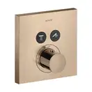 Термостат на 2 потребителя, скрытого монтажа Axor ShowerSelect (цвет - полированное красное золото) (36715300) фото 1 Aquada.com.ua
