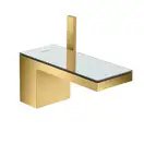 Смеситель для раковины Axor MyEdition (цвет - матовое золото/зеркальное стекло) (47012250) фото 1 Aquada.com.ua