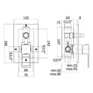 Смеситель для ванны/душа Paffoni Effe (цвет - хром) (EFBOX015CR) фото 2 Aquada.com.ua