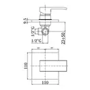 Смеситель для душа Paffoni Elle (цвет - хром) (ELBOX010CR) фото 2 Aquada.com.ua