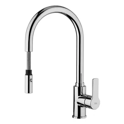Смеситель кухонный Paffoni Red (цвет - хром) (RED285CR) фото 2 Aquada.com.ua