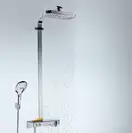 Душевая система с термостатом Hansgrohe Raindance E Showerpipe 300 2jet с ShowerTablet Select 300 (цвет - хром) (27126000) фото 2 Aquada.com.ua