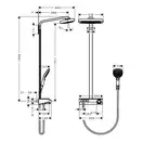 Душевая система с термостатом Hansgrohe Raindance E Showerpipe 300 3jet с ShowerTablet Select 300 (цвет - хром/белый) (27127400) фото 2 Aquada.com.ua