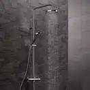 Душевая система с термостатом Hansgrohe Raindance Select S Showerpipe 300 2jet (цвет - хром) (27133000) фото 2 Aquada.com.ua