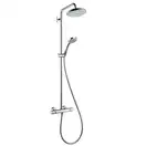 Душевая система с термостатом Hansgrohe Croma Showerpipe 220 1jet (цвет - хром) (27185000) фото 1 Aquada.com.ua